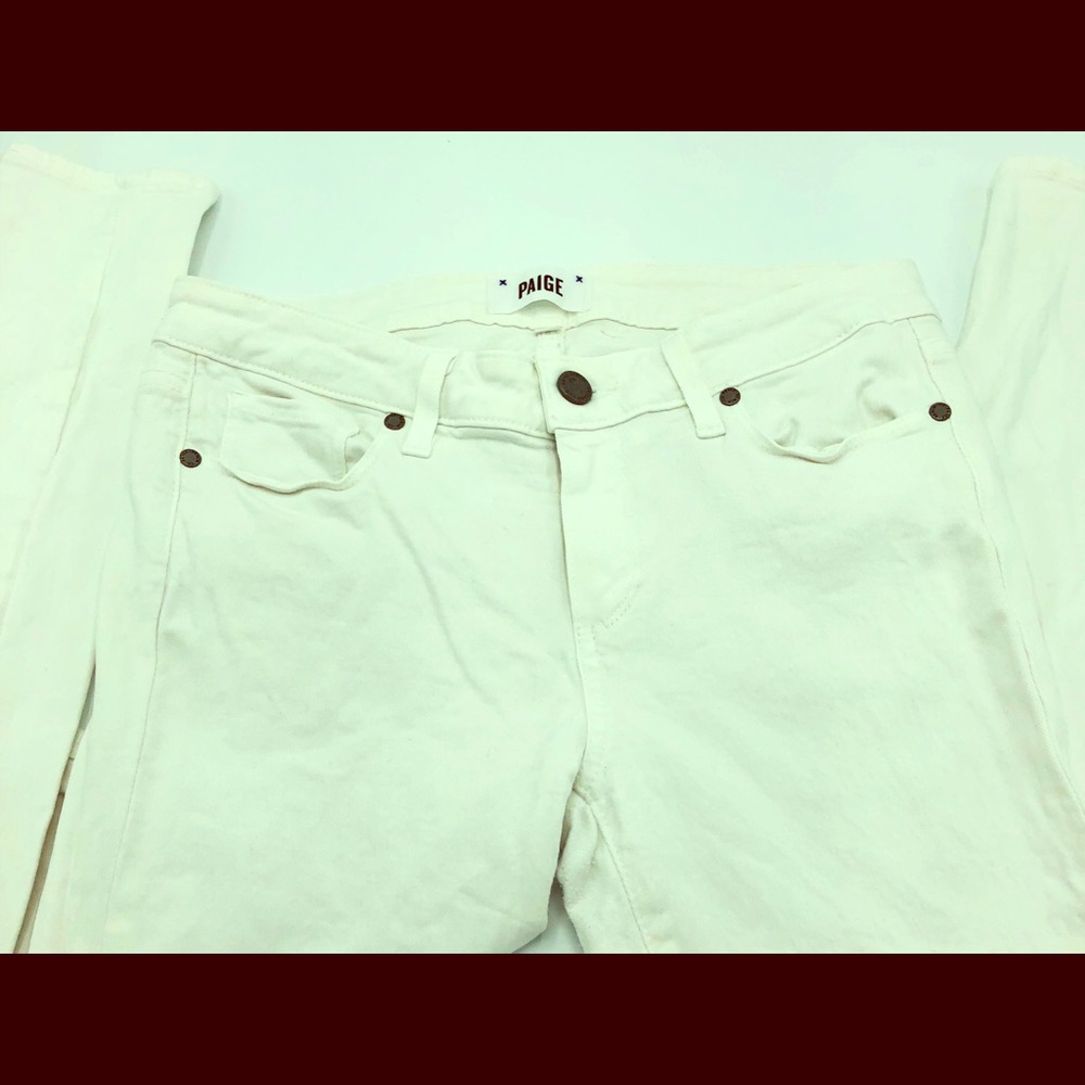 Paige white denim